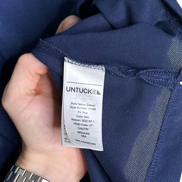 UNTUCKit Navy Polo Shirt - Picture 6 of 6